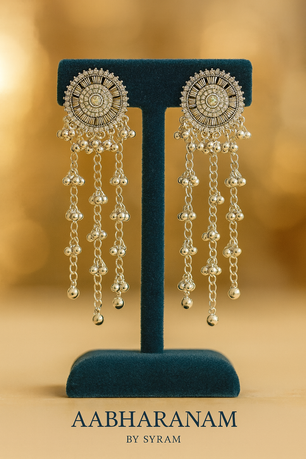 Dangle Earrings – Red, Green & White Variants