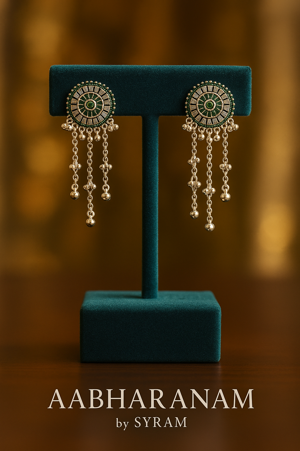 Dangle Earrings – Red, Green & White Variants